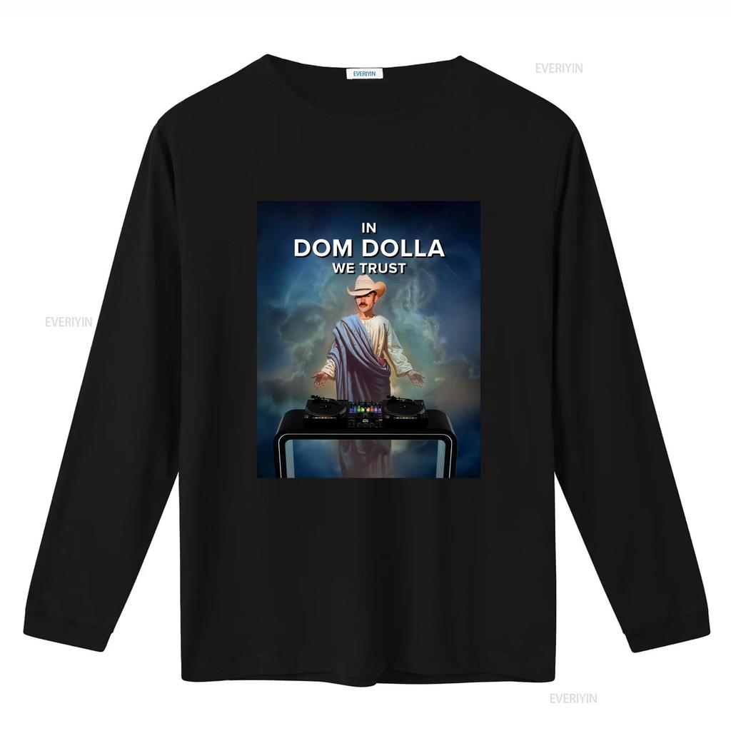 In Dom Dolla We Trust x Funny Meme House T Shirt Music Rave Dubstep Techno Top Festival Merch Electronic Dance EDM Club Casual