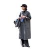 Daily Commuting Versatile Solid Color Woolen Coat Women's High-end Scarf Collar Extended Wool Coat