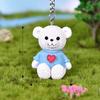 Cartoon Resin Bear Doll Women Men Cute Anime On Bag Car Trinket Jewelry Wedding Party Girls Gift Bag Charm