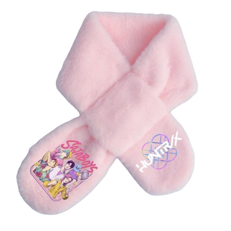 Soft Fashion Rumi Mira Zoey Printing Winter Autumn Warm Scarf Girls Purple Pink Scarves