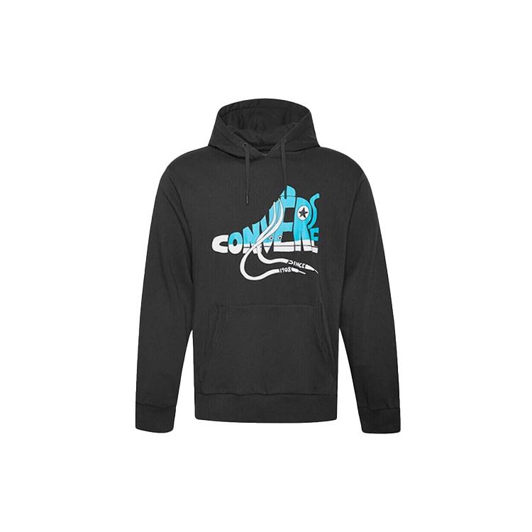 Converse Novelty Sneaker Graphic Hoodie Asia Sizing Black Men s 10019082-A01 M
