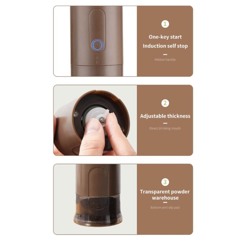 Elektrische Espressomaschine Für Schnelles Brühen Abnehmbare Teile Einfache Reinigung Perfekt Für Camping Geschäftsreisen