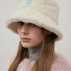 Tatiana Gefrorener Weißer Fell-Bucket-Hat HT8166