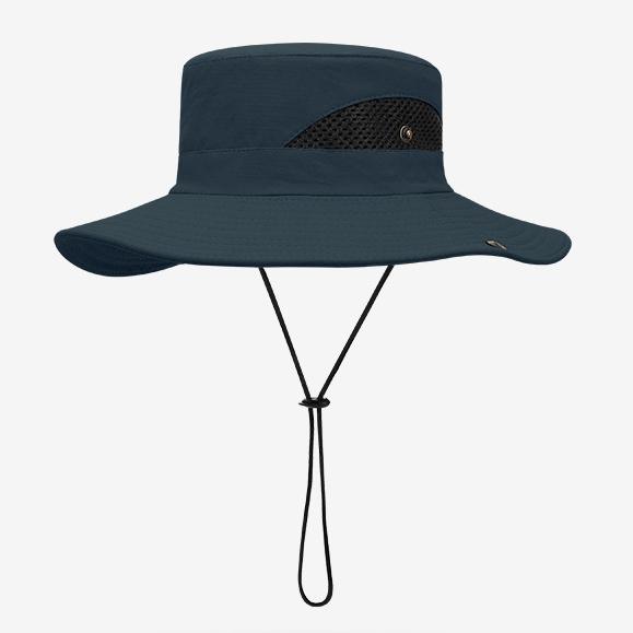 Summer Sunshade Fisherman Hat Men'S Uv Block Outdoor Fishing Waterproof Quick Drying Bucket Hat Large Wide Brim Cycling Hat