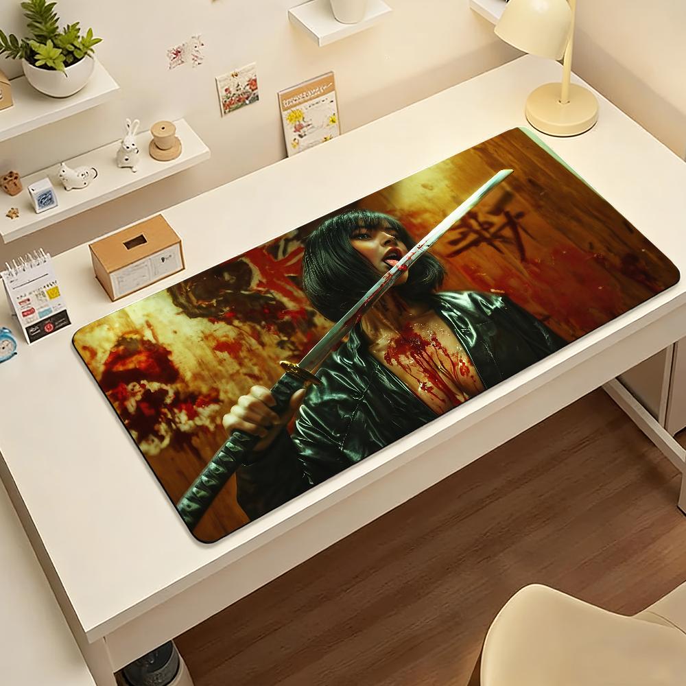 BBad OOmensS Mouse Pad Nonslip Locking Edge DeskMat PC Laptop Accessories Rubber Office Keyboard Large Game XXL Carpet