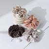 Custom logo 100% Mulberry 22momme  7cm Silk Scrunchies Hair Ties Hair Accessories for Girls