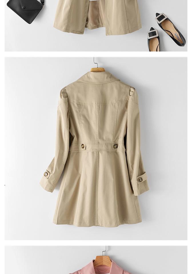 Coupe-vent 2025: Veste Mi-Longue Ajustée Style Coréen pour Femme pour le Printemps et l'Automne