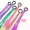Girls' Hair Accessories Set Colorful Braided Wigs, Sweet Headbands Perfect Halloween & Christmas Gift for Women