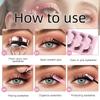 New Slanted Fox Eye False Eyelashes, 5 Pairs, Natural Thick Curled Eyelashes, Simulated Cat Eye Eyelashes