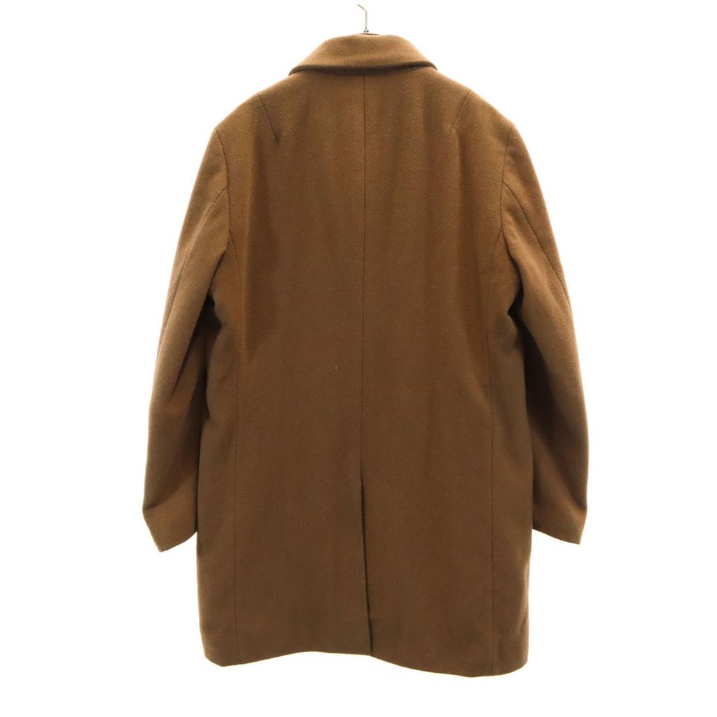 Nano universe Kragenmantel aus Edelstahl M Braun Baumwollfüllung Herren Gebraucht