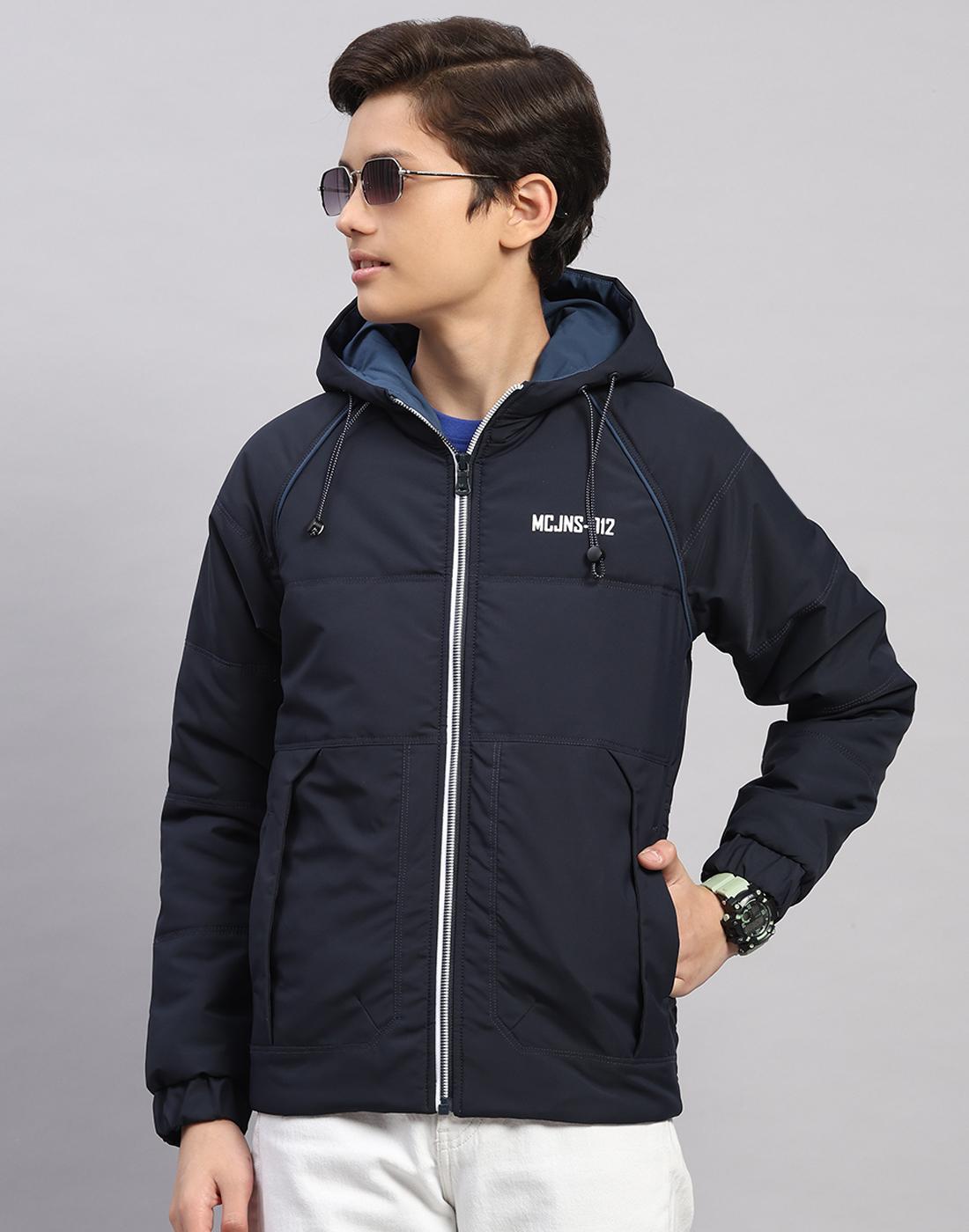 

Monte Carlo Boys Hooded Neck Full Sleeve Jacket 4-5 Years темно-синього кольору