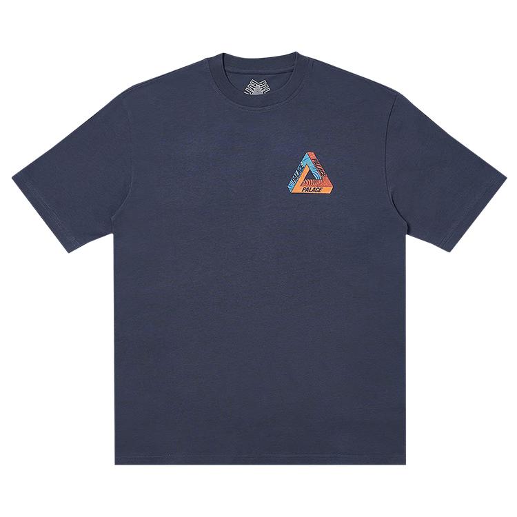 Palace Tri-Tex T-Shirt Navy Men Tops Blue P18TS222 S