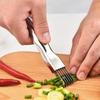 Stainless Steel Chopped Green Onion Knife Scallion Cutter Knife Onion Slicer Cutter Vegetable Fruit Shredder Kitchen Gadget