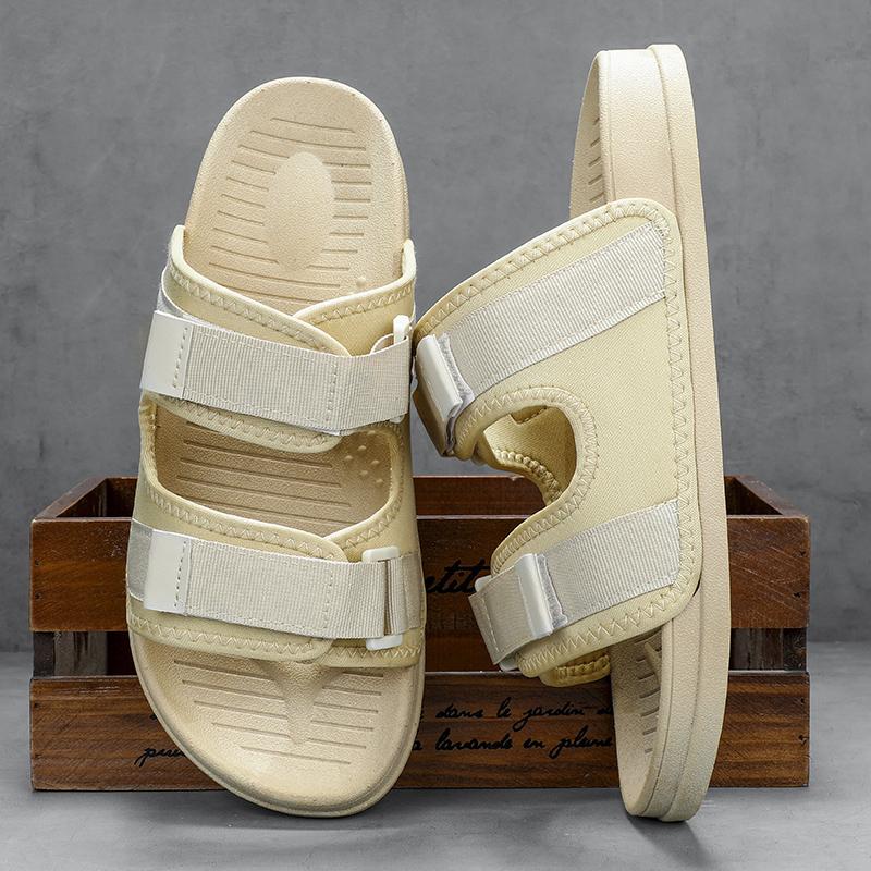 Fashion Men's Slippers Slip-on Men Outdoor Trendy All-match Slippers Beautiful and Fashionable Non-Slip Indoor Home Flat Shoes for Men