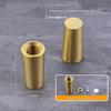 Piedini Mini Tavola in Ottone e Legno 4 Pezzi Riser Antiscivolo per Scatola Gioielli Vassoio Espositore Piccoli Mobili Uso Artigianato Fai da Te