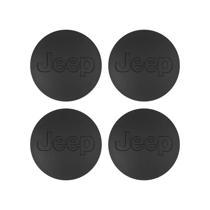 Per Jeep 4 Pezzi Coprimozzo Ruota Auto Tappo Centrale Cerchione Accessori Auto Per Jeep Grand Cherokee Wrangler JK Gladiator Compass Reneg