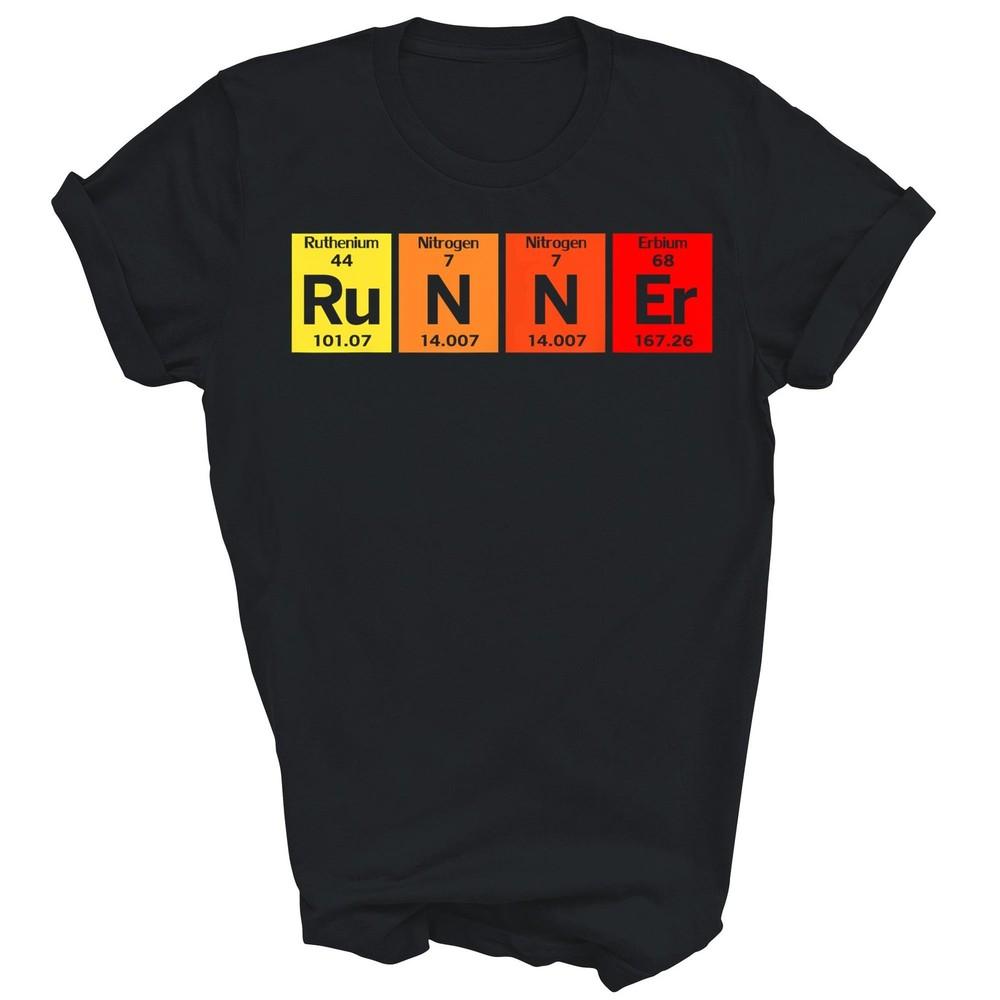 

Runners Periodic Table Chemistry Element Runner Unisex Shirt Gift M