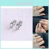 Elegant Copper Geometric Couple Ring With Textured Design For Fashionable Women