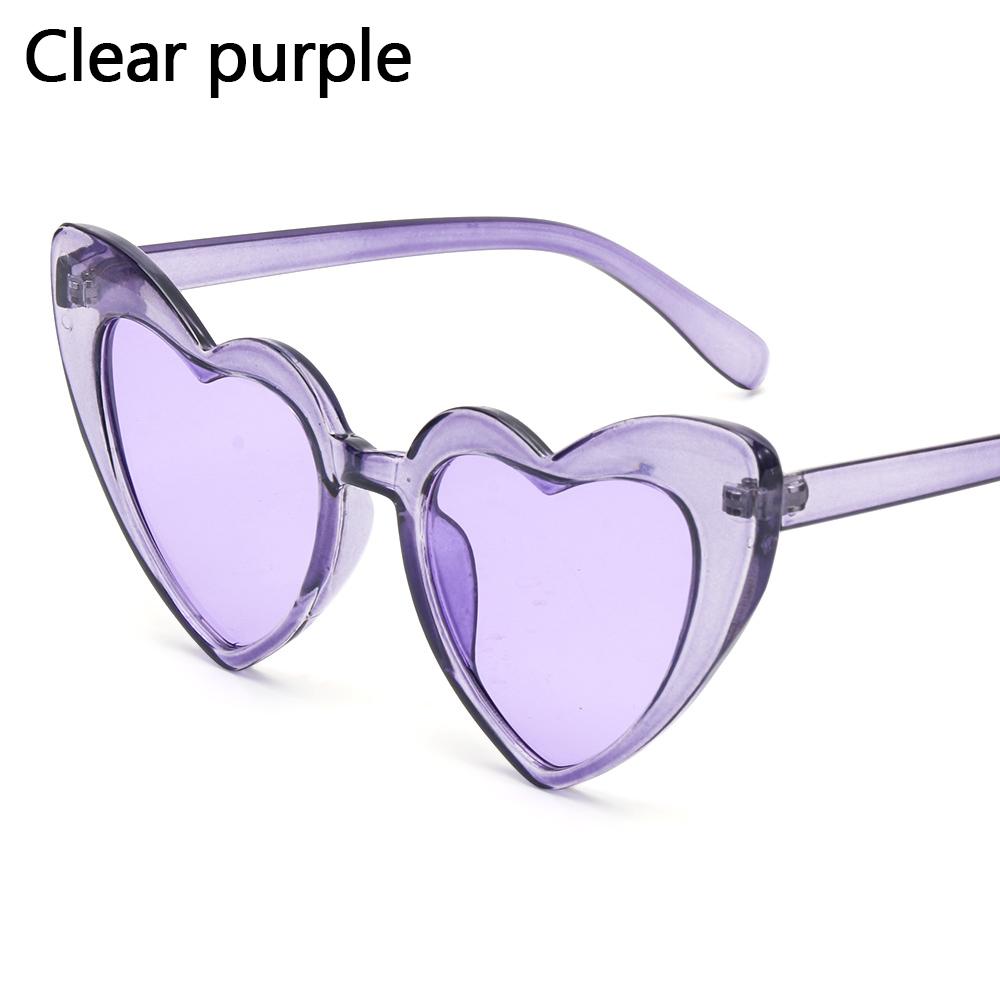 Fashion Heart-Shaped Sunglasses for Women Summer UV400 Sun Glasses Brand Design Love Heart Shades Trendy Street Snap Eyewear