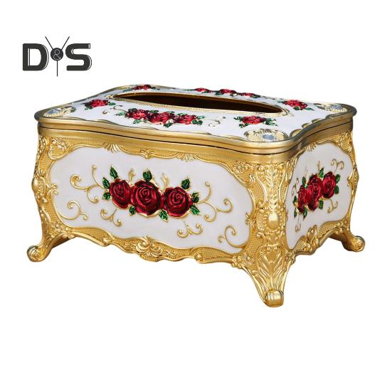 

Европейская коробка для салфеток, большая вместимость, легкий доступ, крышка для коробки салфеток, акриловый держатель для салфеток, роскошное украшение для дома C