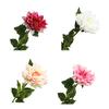 Artificial Dahlias Flower 20 Inch Long Stem Fake Silk Flower for Wedding Bouquets Fall Home Table Decor Floral Arrangements
