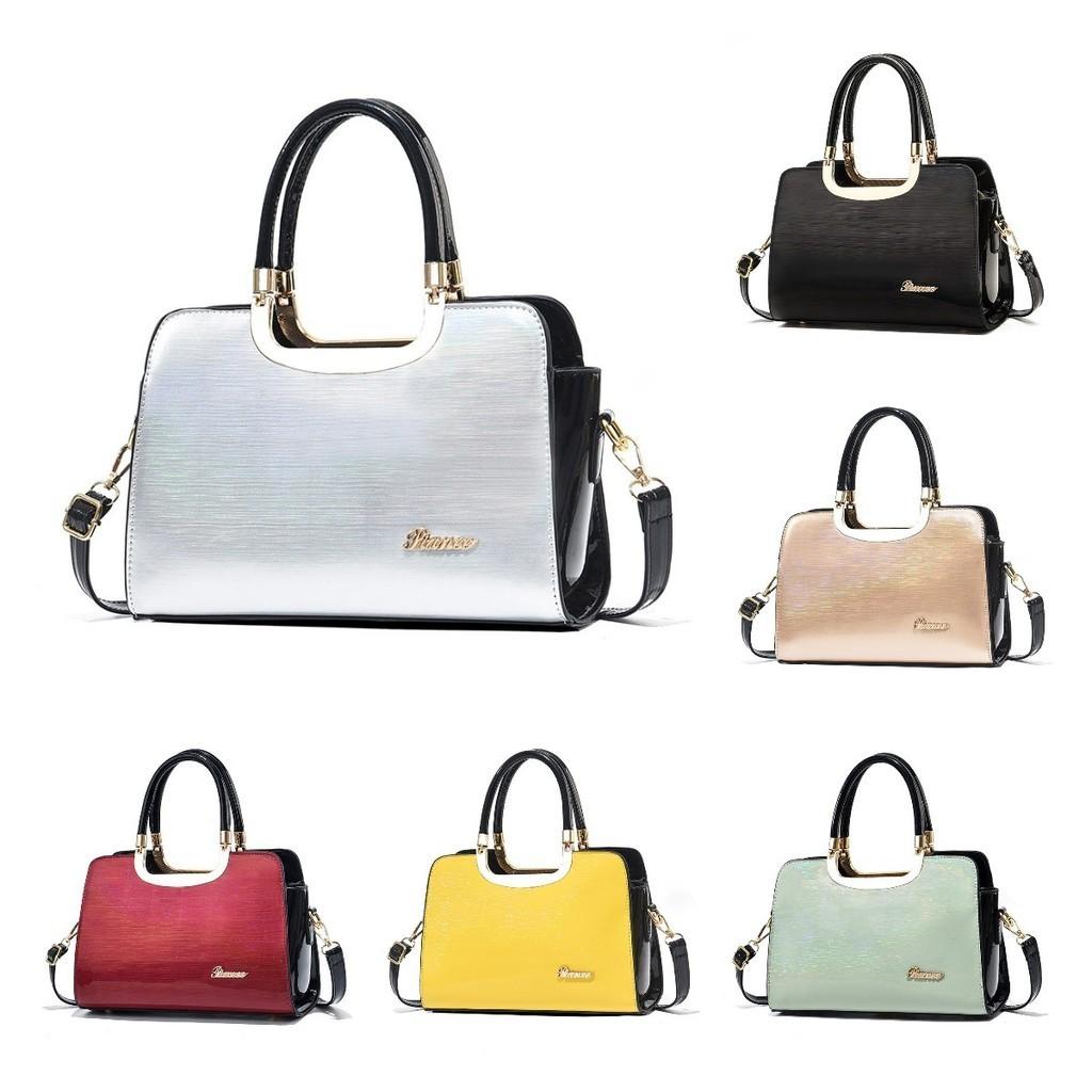 European And American Style Bright Leather Shell Bag For Women