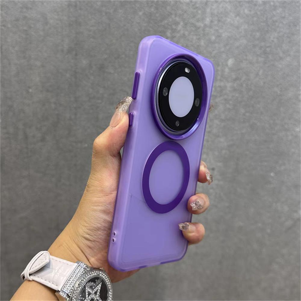 Matte Clear Candy Magnetic For Magsafe Case For Huawei P70 Ultra Mate 70 60 Plus Honor 300 X60 X50 X9 X8 B C Magic 7 Pro 6 Lite