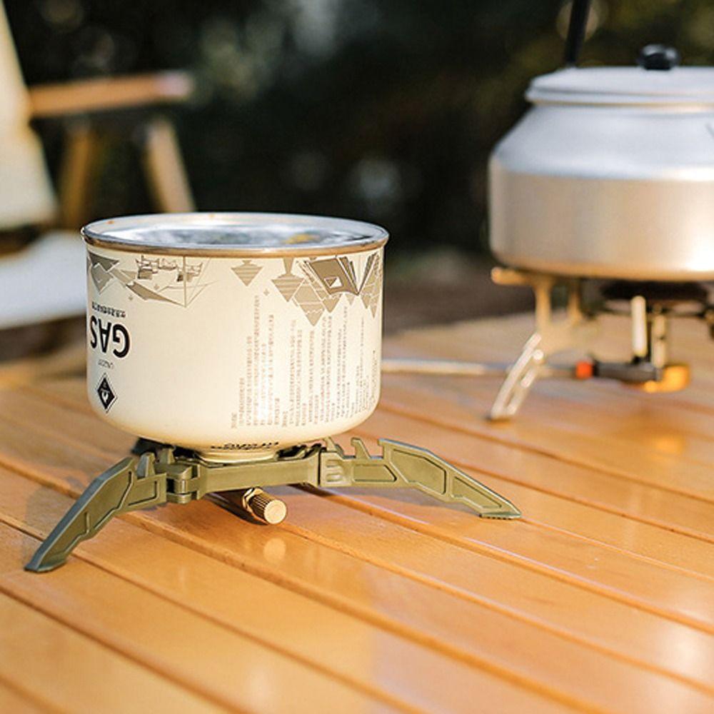 Folding Bracket Foldable Canister Tripod Gas Holder Tank Base Gas Tank Bracket Stove Canister Stand