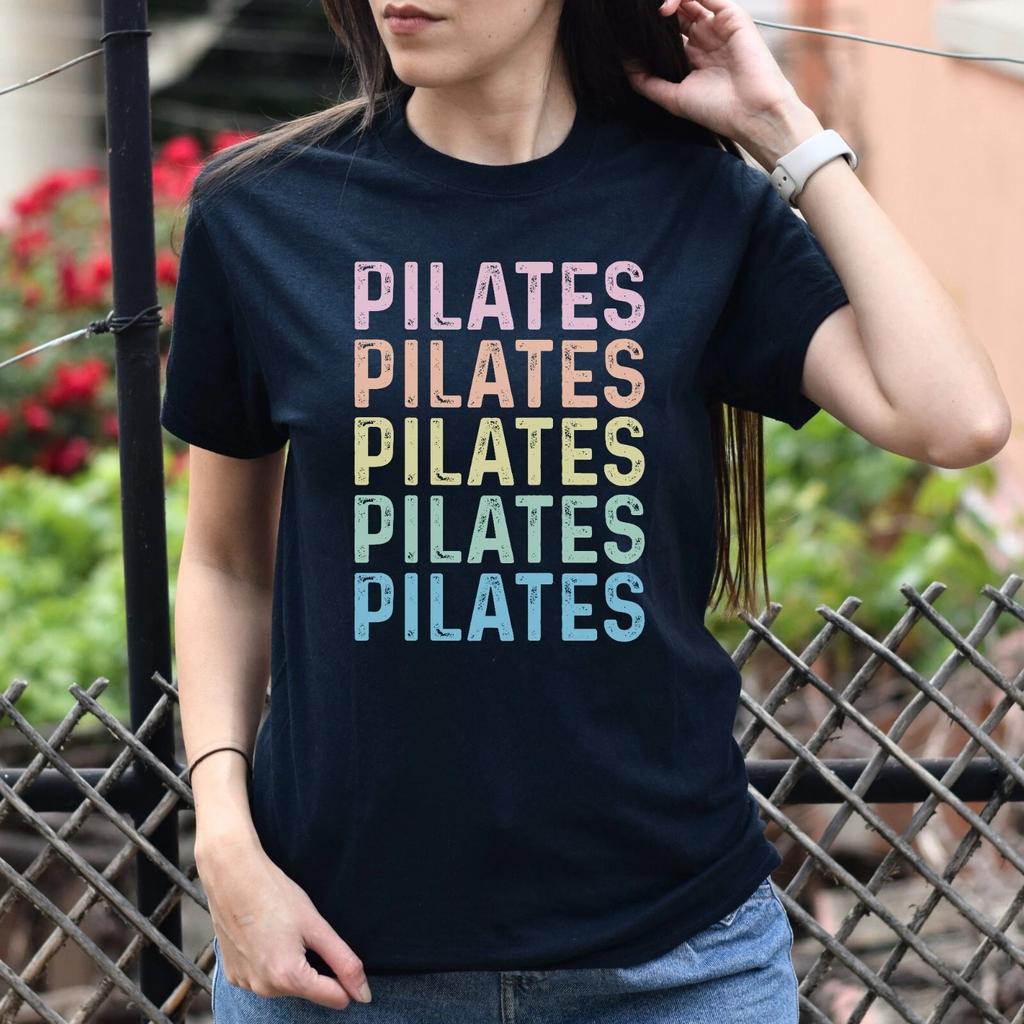 Pilates Unisex Shirt, Gym Pilates Tee Black S-2XL