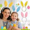 Plush Rabbit Ear Hair Hoop Bunny Ears Headband for Theme Party Stage Performance Easter Cosplay Costume Accessory Hoop Hair