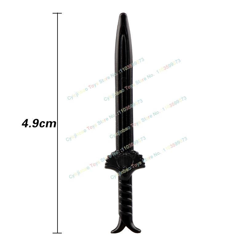 Medieval Military Cavalry Figures Building Blocks Accessories Sword Shield Knight Weapons Toys for Kids PJT049