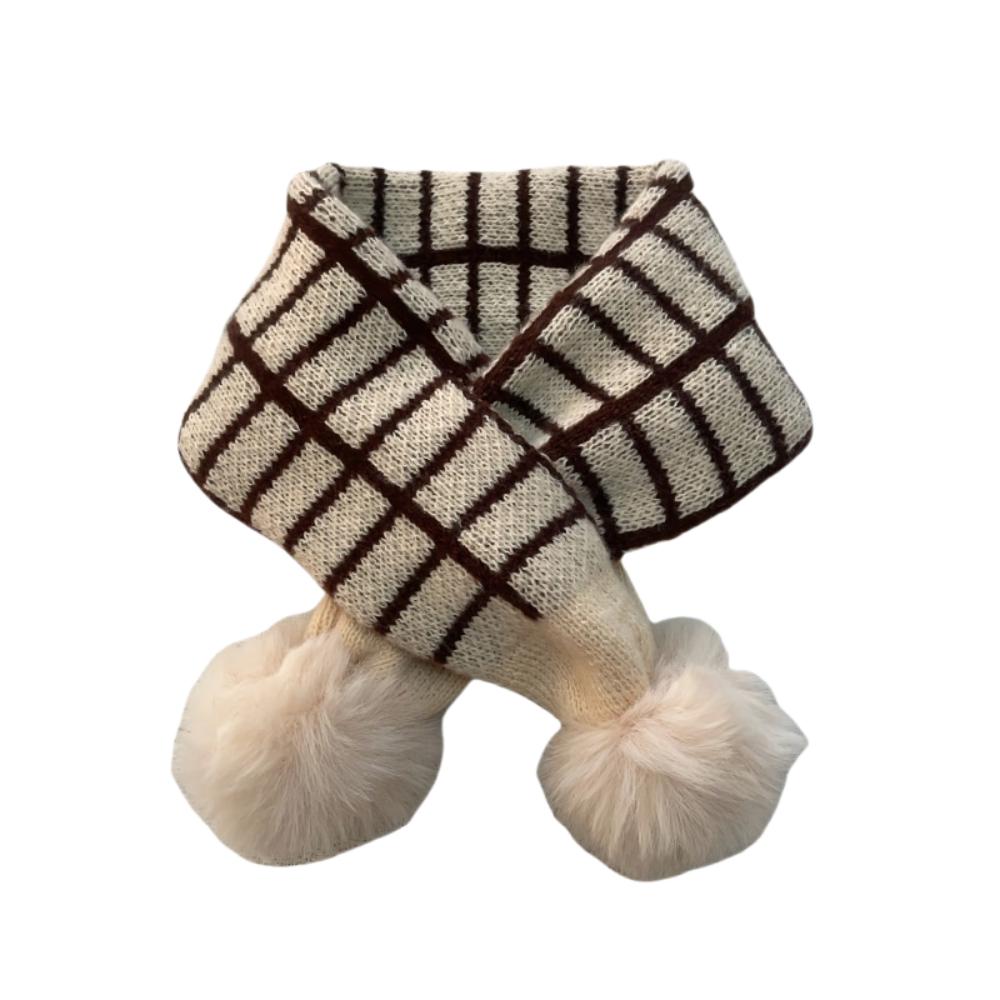 Windproof Boys Girls Knitting Scarf Cartoon Bib Children Kids Winter Scarves  Autumn Winter