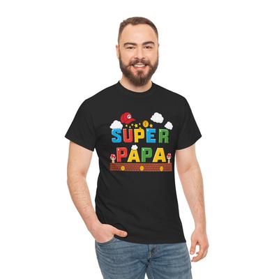 Superhero Comics T-Shirt | Funny Hero Fan Tee | Super Papa T-Shirt