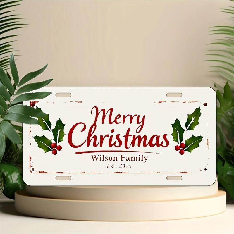 Motorcycle Souvenir License Plate, Metal Auto Wall Decor 15x30cm