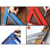 Square Protractor High-Precision Aluminum Alloy Triangle Ruler Double Scale Miters Framing Measurement Ruler Lightweight