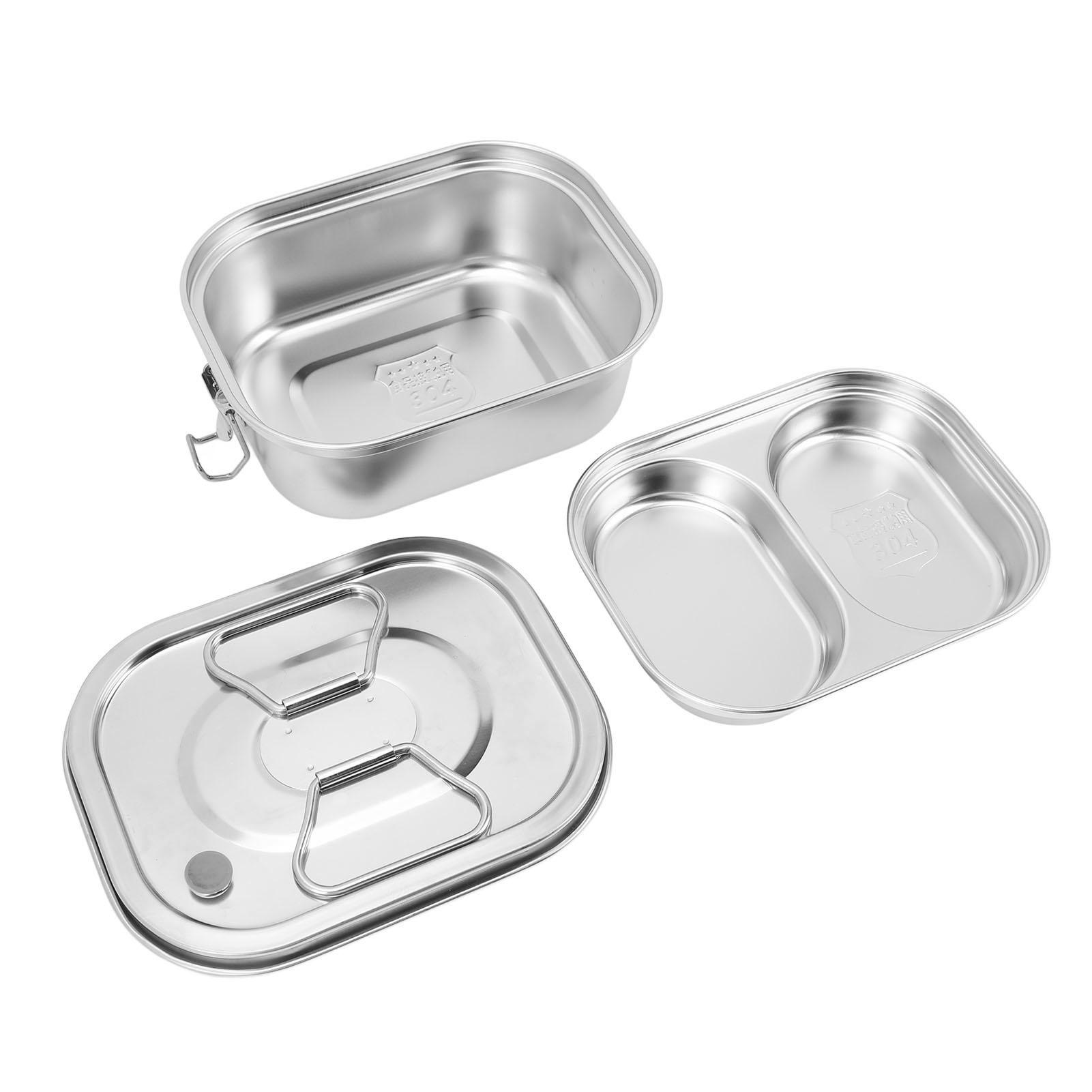 

304 Stainless Steel Lunch Box with Lid Leakproof Large Capacity Insulated Lunch Container for Adults Small L