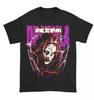 KIM DRACULA Blutfleck Gesicht T-Shirt Metal Band Volle Größen, Herren Rundhals