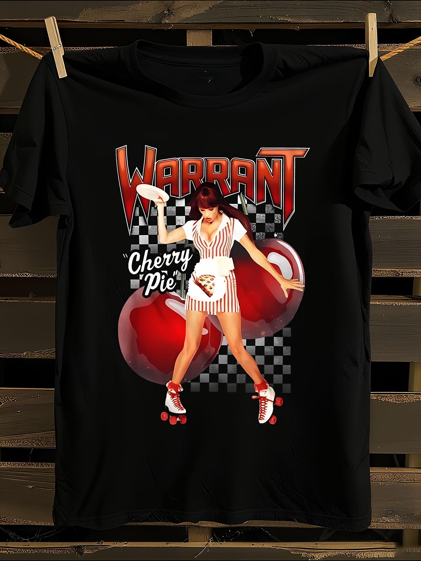 Warrant Cherry Pie Rock Graphic T-shirt M
