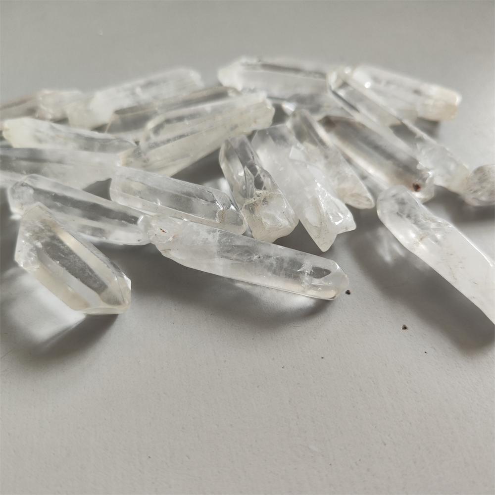 Cristal alb natural Punct Baghetă Energie Piatră Coloană brută Rocă Mineral Specimen Home Decor DIY Design de bijuterii