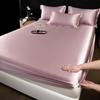 Lenzuolo con angoli in Pura Seta di Gelso Pesante 30 Momme, Copriletto Singolo e Protezione Materasso in Tencel