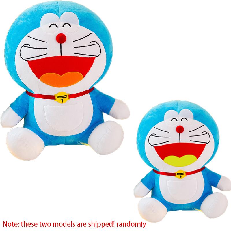 Cute Blue Robot Cat Plush Toy Soft Stuffed Animal Doll Birthday Gift For Girlfriend And Kids
