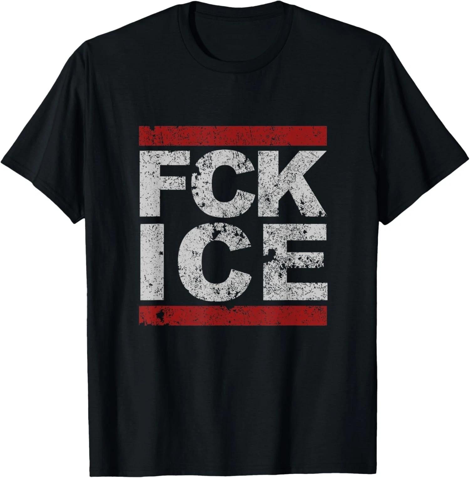 FCK Ice Distressed Design Retro Ice Distressed Unisex T shirt 2XL