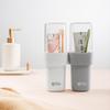 Independently Designed Double-layer Mouthwash Cup, Home Toothbrush Cup, Travel Toothbrush, Storage and Washing Portable Set.