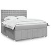VidaXL Bed Slat Base with Mattress Light Grey 180x200cm Fabric, Bed, Platform Bed, Panel Bed 3291761