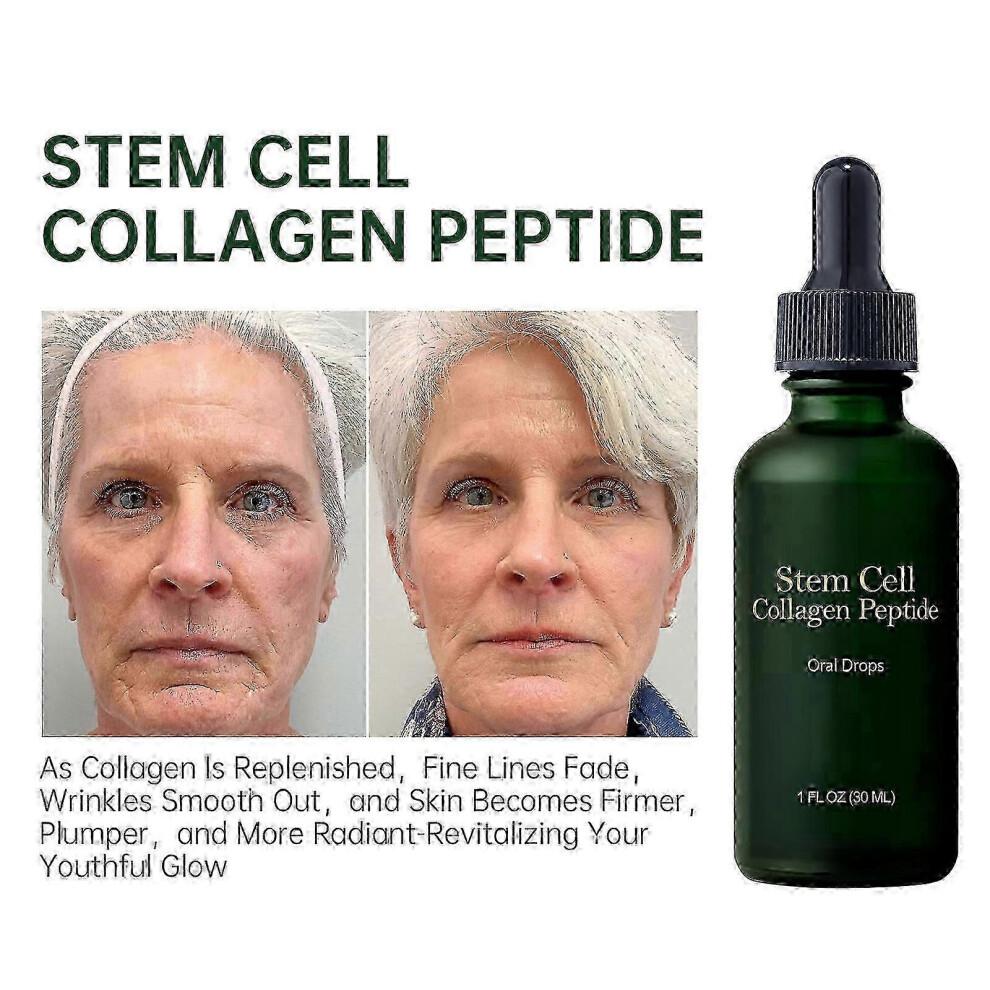 (Color 1)1-5x Stem Cell Collagen Peptide Drops Anti-Aging Lift Firm Sagging Skin Reduce Wrinkles