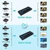 Switch Matriz HDMI 4x4 Compatível com 4K HDR HDTV Switcher Divisor de Matriz 4 Entradas 4 Saídas Caixa HDCP 2.2