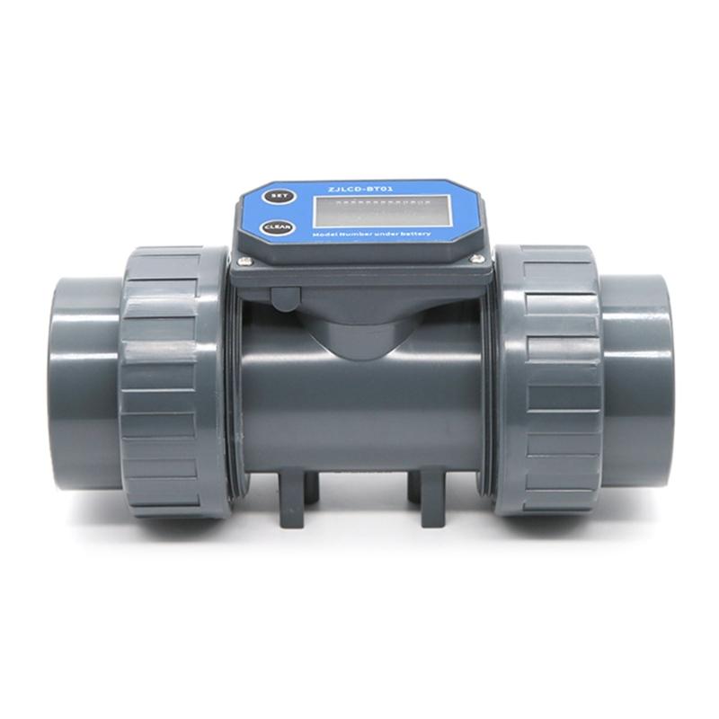 Digital Turbines Flowmeter Suitable For Farm & Garden Irrigation With LCD Display Measure Water Petrol Kerosene Methanol