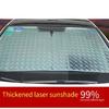Jumbo Sun Shade Protection Reflective Silver 130*60cm Auto Block Car Cover Foldable Glass Shield UV Windshield