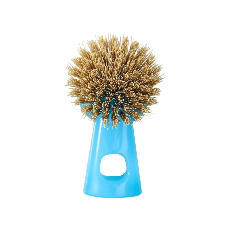 Abs Handle Pot Scrubber With Nylon Bristles For Easy Dishwashing And Cleaning