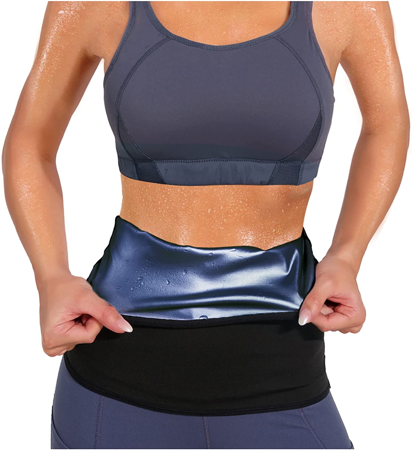 

Тренажер для талии для женщин Tummy Control Sweat Belt Belt Slimming Lower Belt Body Shaper Sports Body Shaper Sauna Wrap 2XL/3XL